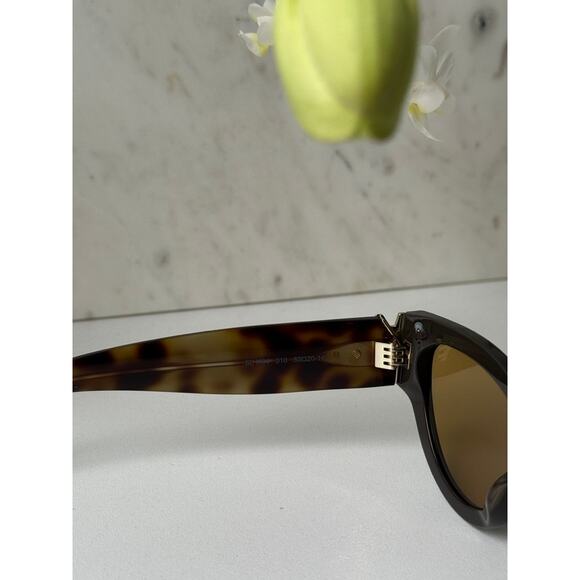NEW Saint Laurent SLM94/F Brown Gold Cat Eye Sunglasses main image 5